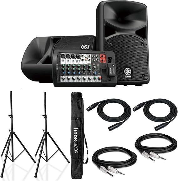 Yamaha STAGEPAS 400BT Portable Bluetooth PA System Bundle