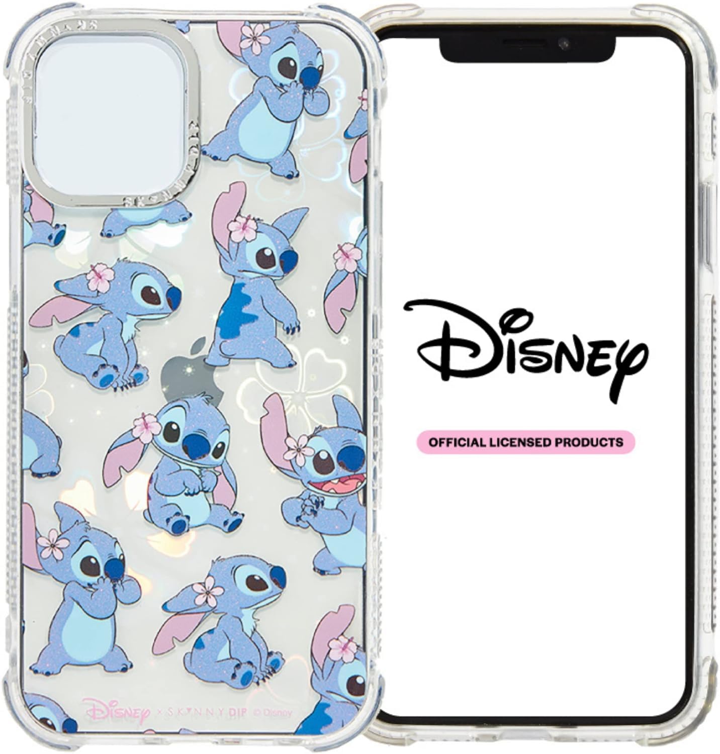 Skinnydip Disney Stitch Case for iPhone - Lilo and Stitch Stylish & Shockproof Cartoon Cover, Slim & Lightweight, Cute Protective Case Gift for Girls Compatible with iPhone, iPhone 15, Blue
