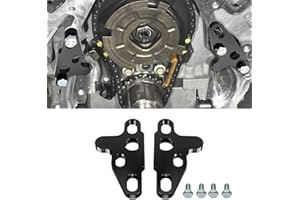 BILLFARO 2Pcs Oil Pump Alignment Tool,Billet Aluminium Oil Pump Guide Kit Tool Cam Swap Pickup Tube Girdle Brace Hold Down Installation Engines Tool for Gen V Lt1 Lt4 Lt5 L83 L86 L87 Engines (BLACK)