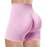Unthewe Workout Butt Lifting Shorts for Women High Waisted Seamless Gym Yoga Booty Shorts