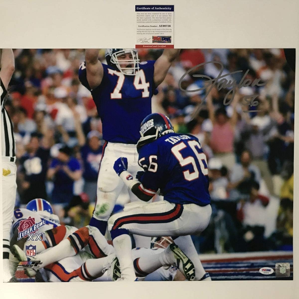 lawrence taylor signed football