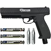 Streetwise Heat .50 Caliber Defense Launcher, Kinetic Impact Ball Gun - Personal Protection Pistol Includes 10 Rubber Balls, 