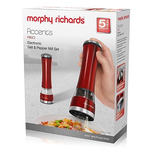 Morphy Richards 974221 Accents Electronic Salt and Pepper Mill Set