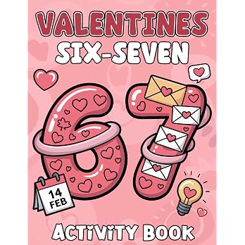 Valentines Six-Seven Activity Book: Fun 67 Valentine’s Day Activities Packed with Coloring, Word Search, Mazes, Sudoku and Would You Rather – A Brainrot-Inspired Valentine’s Day Gift for Kids and Teens - View 8