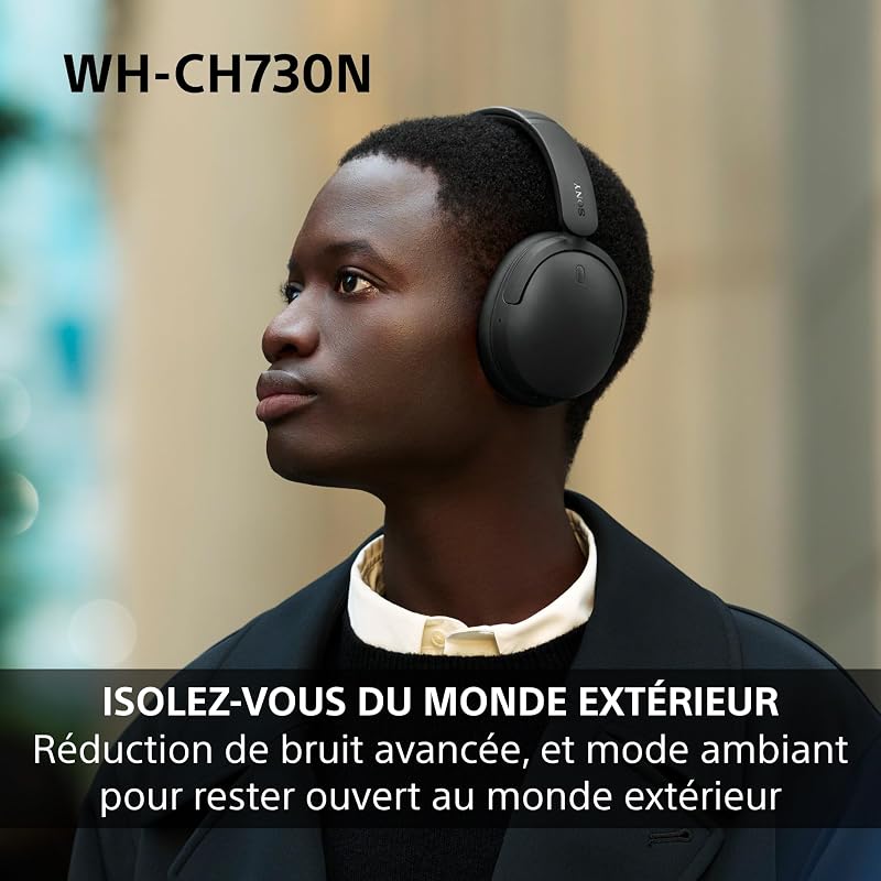WH-CH730N Casque Bluetooth sans Fil à réduction de Bruit - Noir