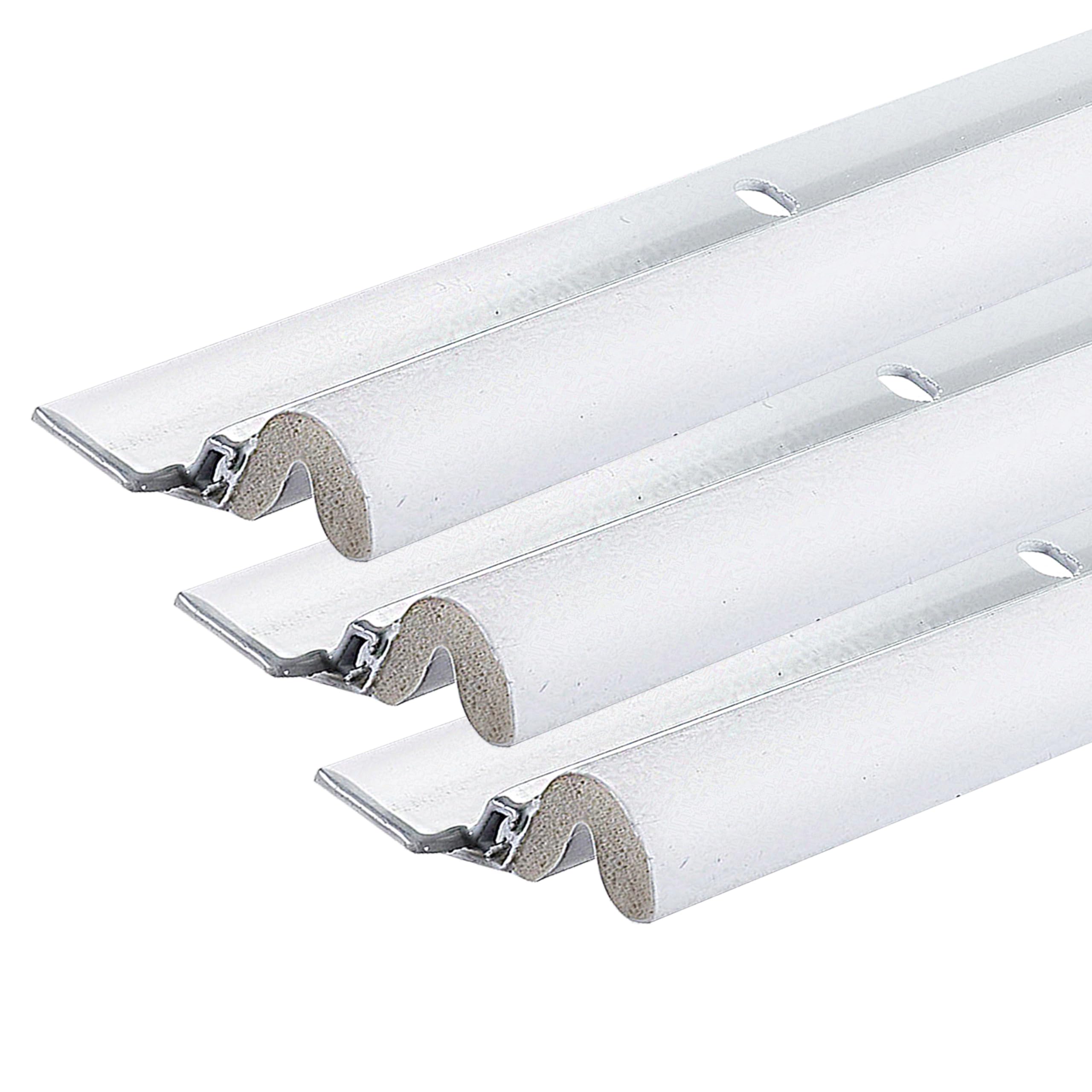 Photo 1 of Simply Conserve Premium Screw-On Set Door Weatherstripping with Aluminum Carrier and Foam Gasket in White KC600W-84 | Door Draft Stopper for Sides and Top | Foam Weather Stripping Door Seal
