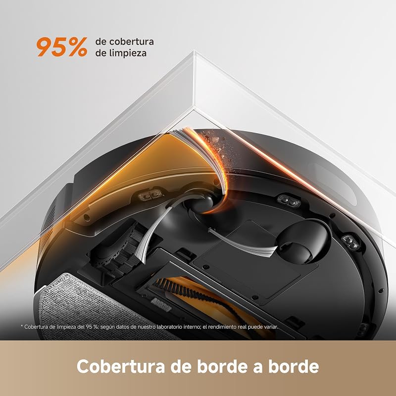Aspirador robô D20 Air Plus e esfregão de chão com sucção de 20.000 Pa, tecnologia anti-emaranhados, base automática de esvaziamento, limpeza profunda de carpetes e navegação inteligente
