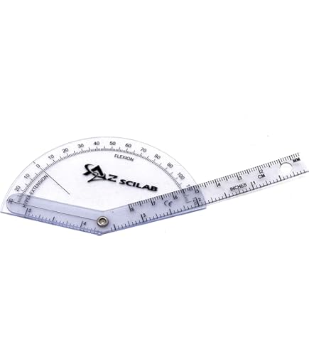 iplusmile 6pièces Goniomètre Médical Rotatif Règle Angle