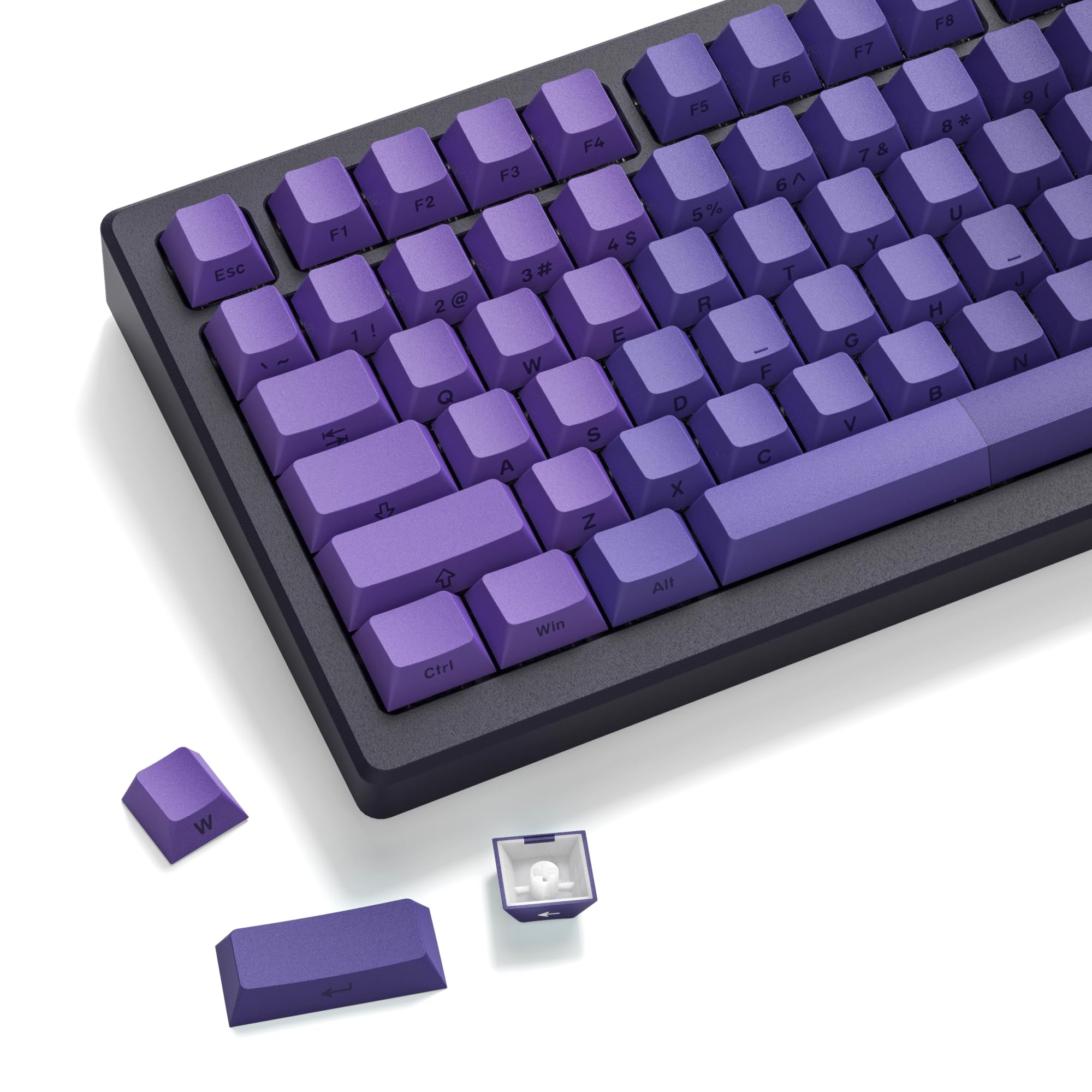 dagaladoo PBT keycap Set,Shine Through keycaps 75