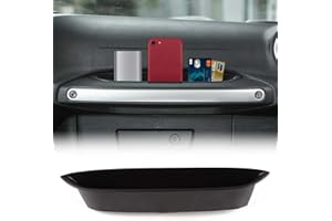 RT-TCZ for Wrangler JK Grab Tray Passenger Handle Storage Box Insert Organizer for Jeep Wrangler JK JKU 2011-2017 Black