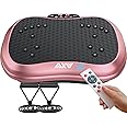 AXV Vibration Plate Exercise Machine Whole Body Workout Portable Mini Vibrate Fitness Platform Lymphatic Drainage Machine for Weight Loss Shaping Toning Wellness Home Gyms Workout (Mini)