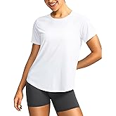 Women's Short Sleeve Workout Shirts UPF 50+ Sun Protection T-Shirts Quick Dry Breathable Gym Running Hiking Tops for Women