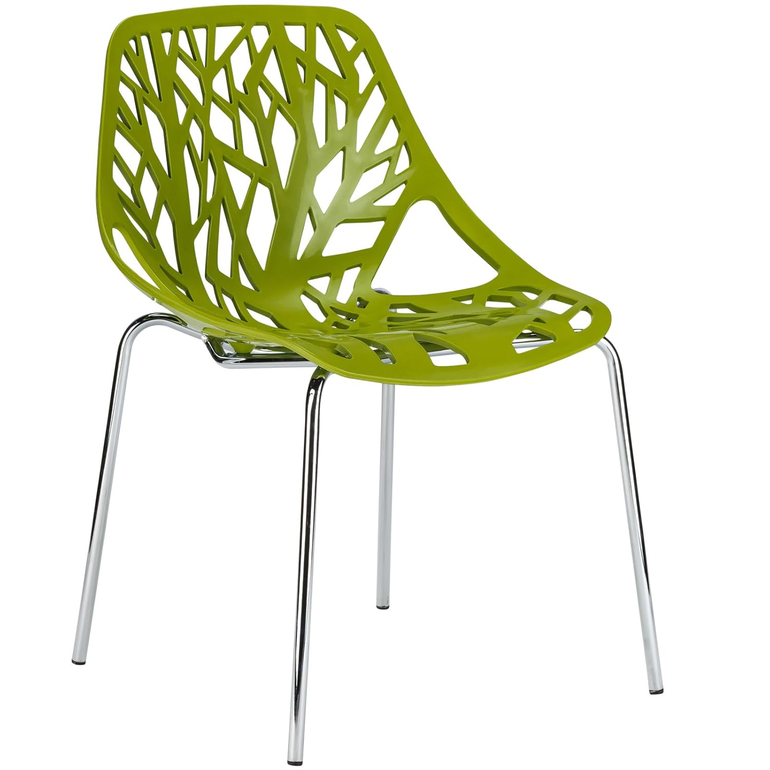 Amazoncom Poly And Bark Birds Nest Dining Side Chair In Green Set