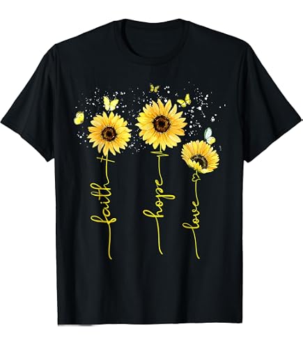 Amazon.com: Vintage Sunflower Graphic T-Shirt : Clothing, Shoes
