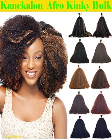 Amazon Com Hot Sell Kanekalon Curly Afro Kinky Bulk Extension