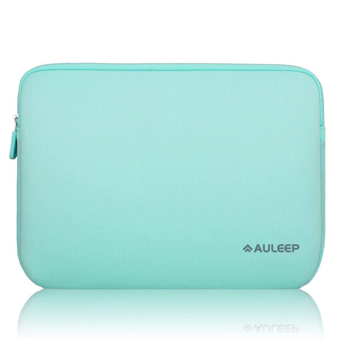AULEEP Laptop Sleeves, 15-15.6 Inch Neoprene Notebook Computer Pocket Tablet Carrying sleeve/Water-Resistant compatible laptop sleeve for Acer/Asus/Dell/Lenovo/HP, Light Green