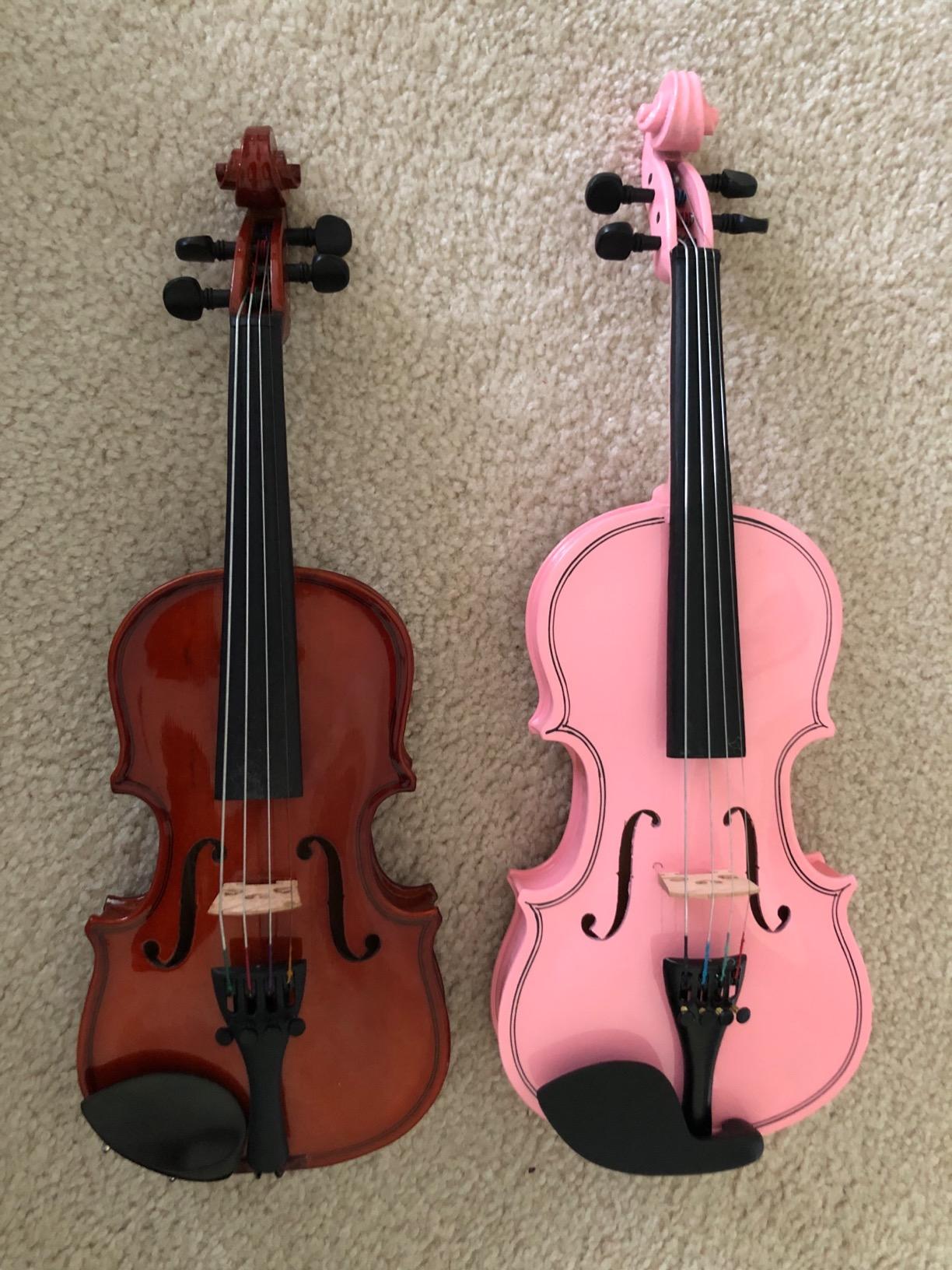 14/mo Finance SKY Brand New Children's Violin 1/10 Size Pink Color