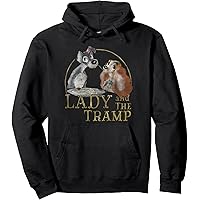 Amazon.com: Disney Lady And The Tramp Iconic Scene Logo Pullover