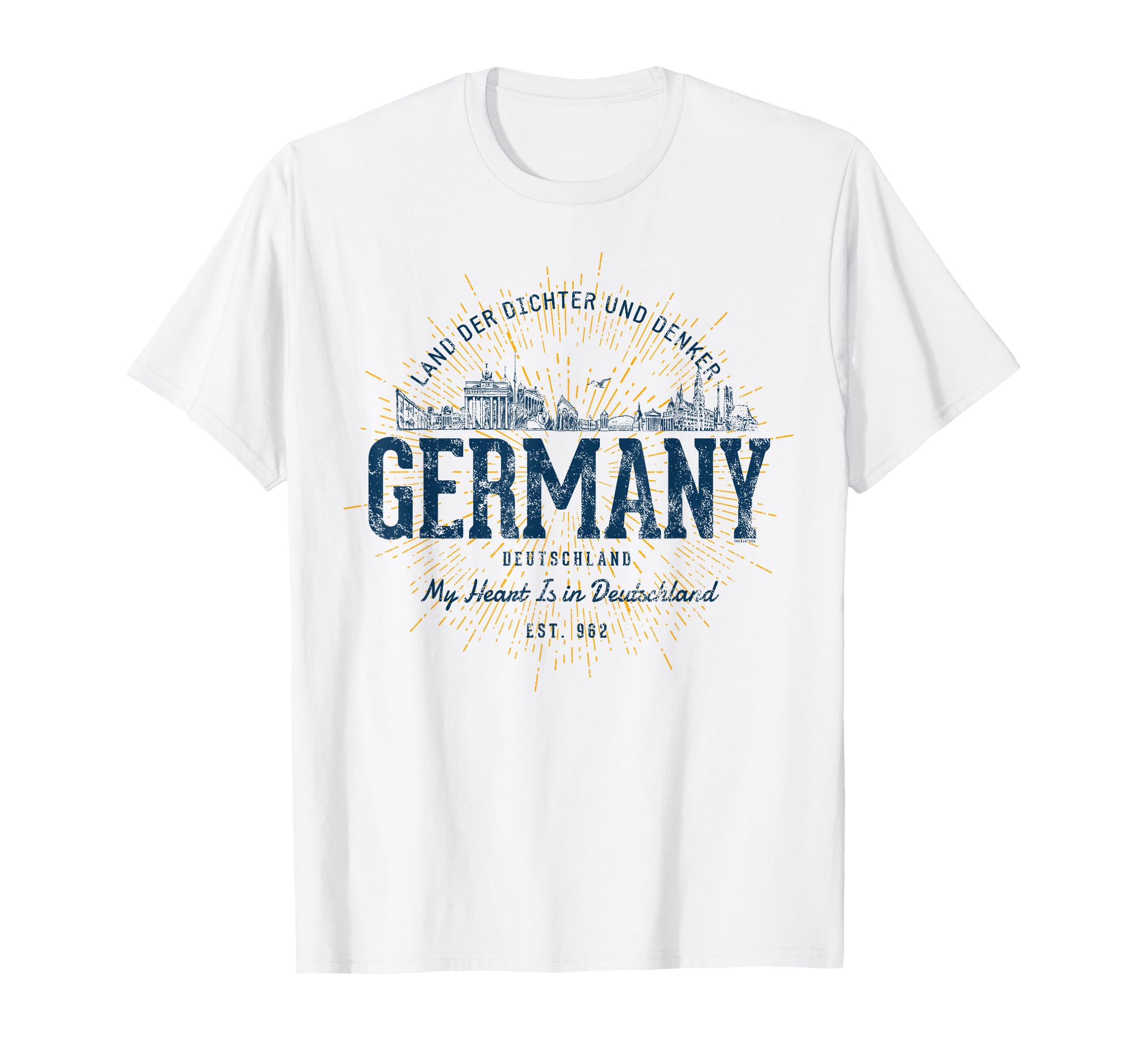 Photo 1 of **blue**Retro Style Vintage Germany T-Shirt