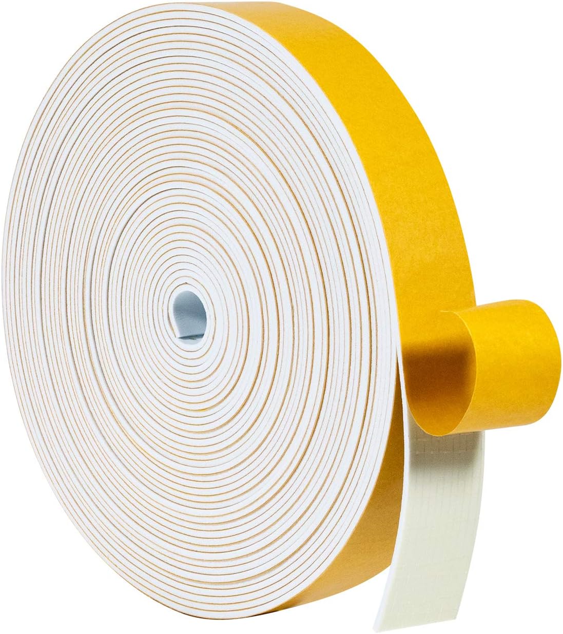 White Foam Tape1 Roll, 1 Inch Wide x 1/16 Inch Thick White Weather