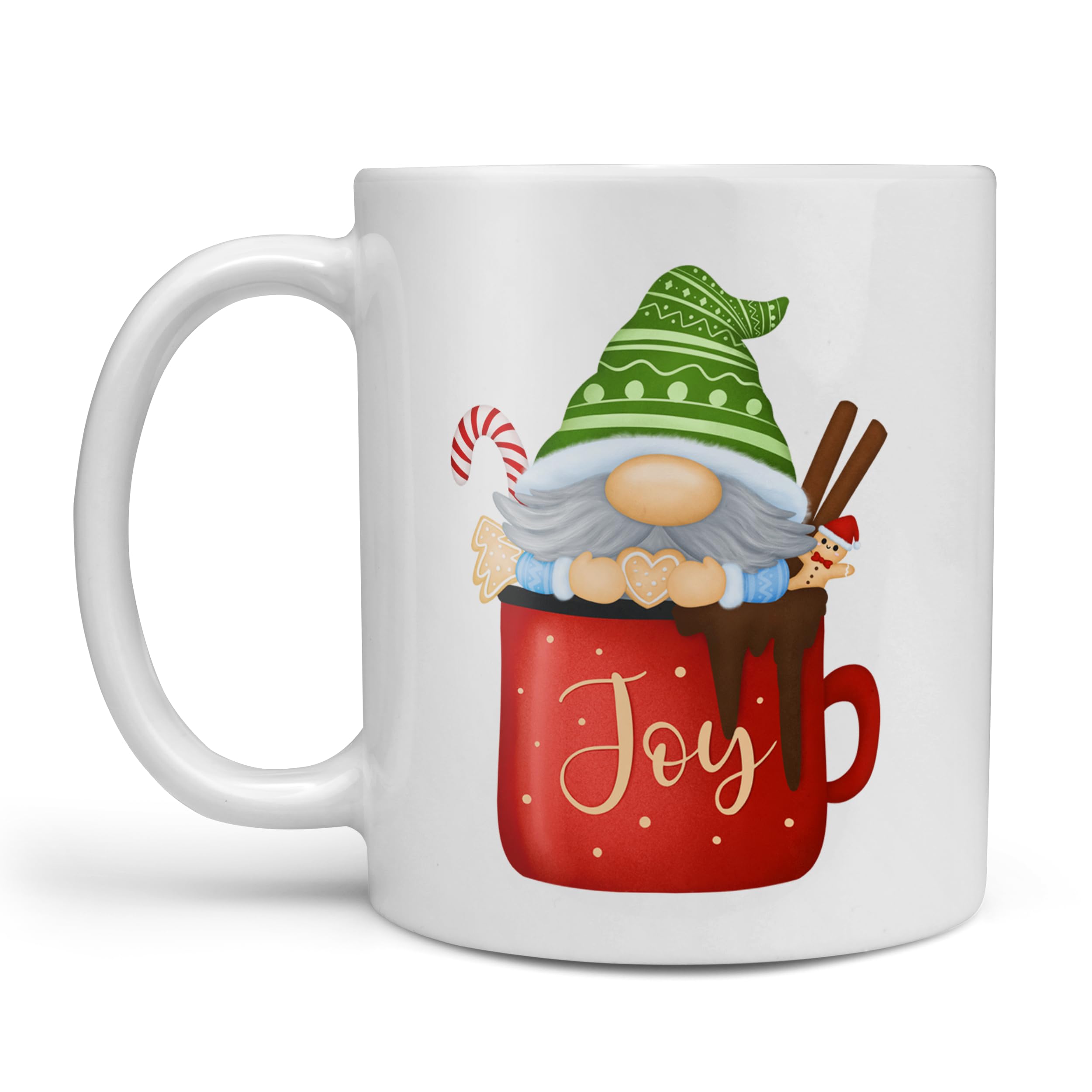 Hot Chocolate Joy Gnome Mug, This Christmas Mug is ideal for that Christmas Eve Box or just to get you in to the Christmas Spirit - Christmas is Coming!!
