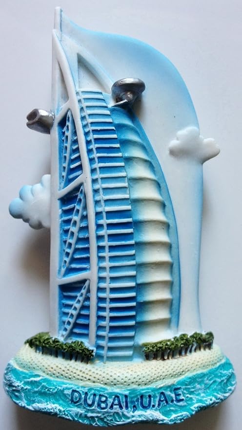 Dubai Burj Al Emiratos Árabes u.a.e. resina 3d imán para nevera ...