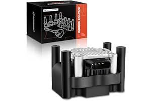 A-Premium Ignition Coil Compatible with Audi Seat & Volkswagen Vehicles - 1.2L 1.4L 1.6L 1.8L 2.0L - A3 1998-2003, Ibiza 2003