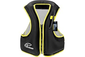 Rrtizan Snorkel Vest Adults, Inflatable Snorkel Vest Adults, Swim Vest Adult for Kayaking, Swimming, Snorkeling