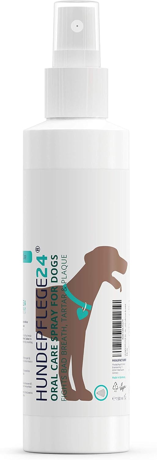 Hundepflege24 Dog Dental Care Spray, Healthy, clean, strong teeth & gums + fresh breath for dogs