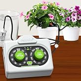 RAINPOINT Easy-Setup Automatic Plant Waterer Indoor for Pot Plant Adjustable Water Output,Battery Powered Outdoor IP54 Waterproof Drip Irrigation System Device Kit Beginner-Friendly Water 10-15 Plants