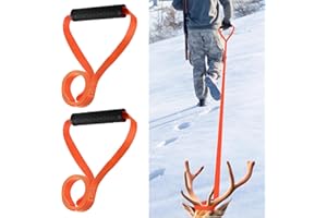 2 Pack Deer Drag And Harness, Deer Drags Rope With Self-Lock Loop For Hunting Gear, Makes Dragging Easy Quick And Easy To Use