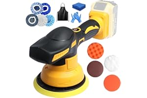 CHUFA Cordless Car Buffer Polisher Kit for Dewalt 20V Battery(Battery Not Included), 8 Variable Speed 5500RPM, 6 in Brushless