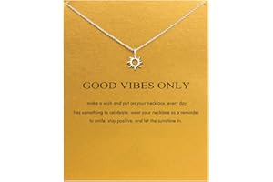 Baydurcan Friendship Anchor Compass Necklace Good Luck Elephant Pendant Chain Necklace with Message Card Gift Card