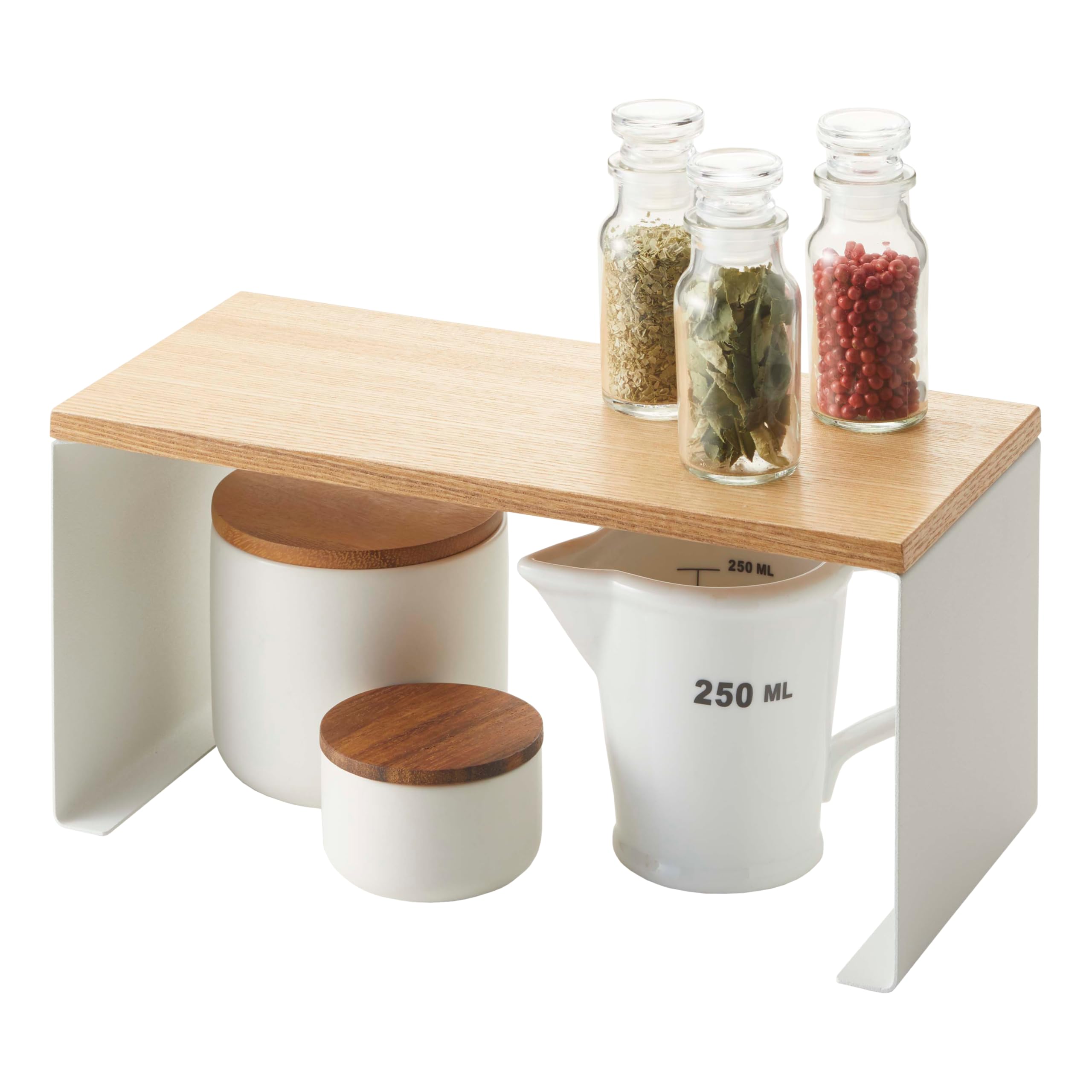 YAMAZAKI Industries Kitchen Rack, White, Size: about W30 X 5xd14xh14 H18.5 cm Tosca 3922