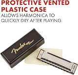 Fender Blues Deluxe Harmonica in C, 10 Holes, Nickel Chrome Case Included view 4
