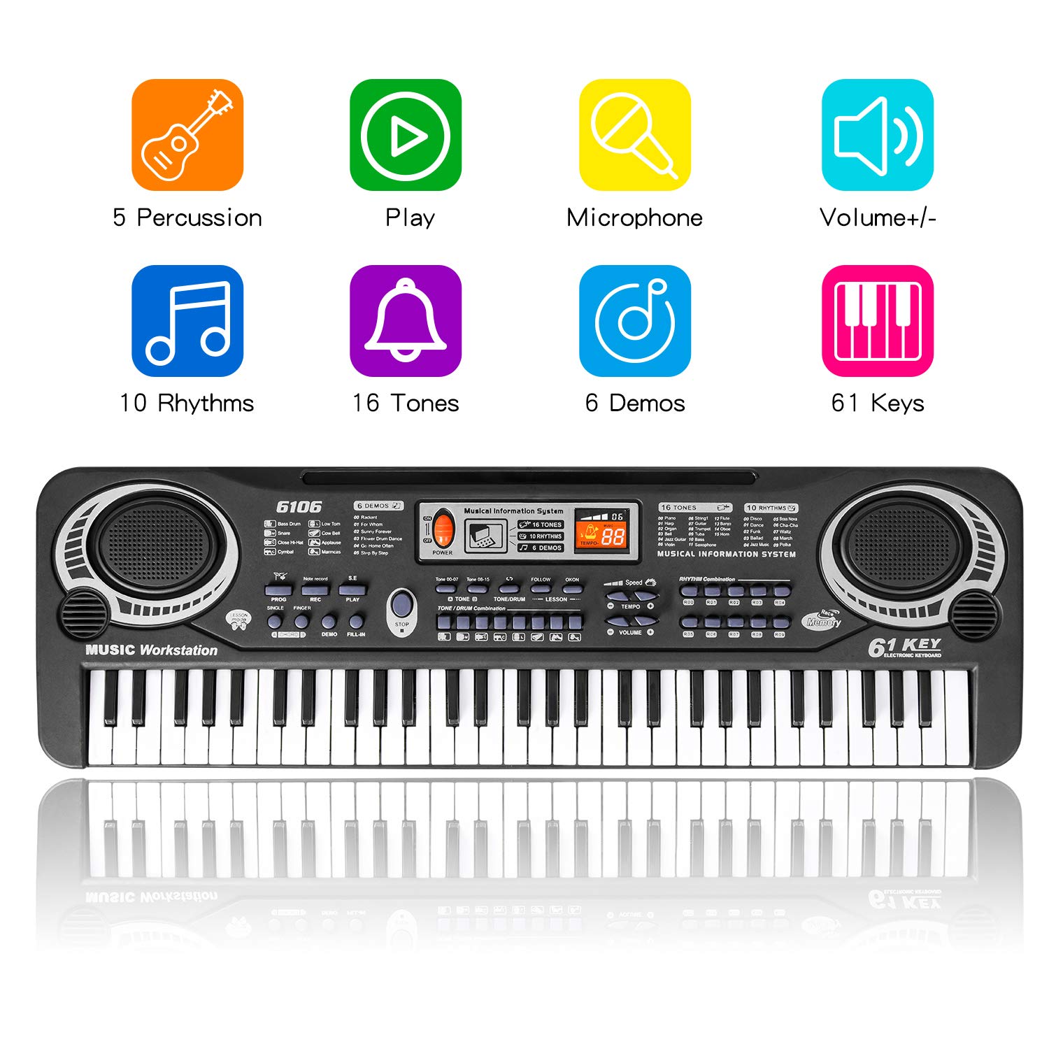 teclado musical niños