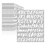 Llewyn 710 Pcs 10 Sheets Letter Stickers,Self