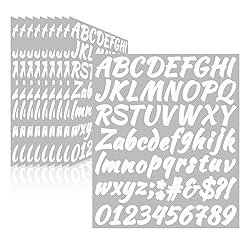 Llewyn 710 Pcs 10 Sheets Letter Stickers,Self