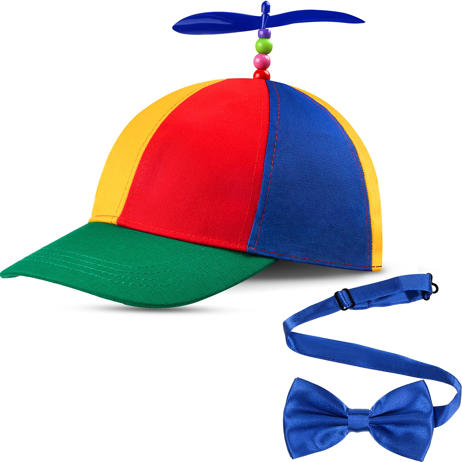 Propeller Top Cap Rainbow Detachable Hat Nerd Crazy Spinner