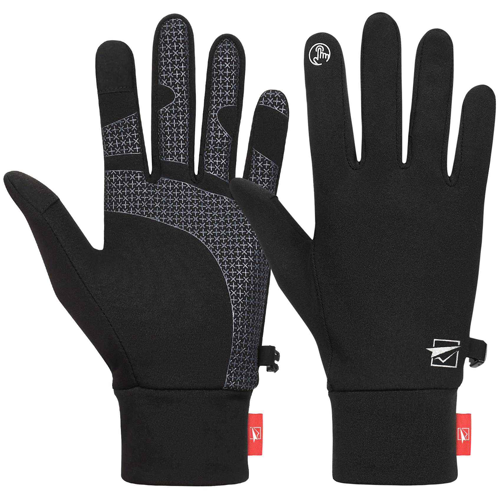 TOLEMI Winter Thermal Liner Gloves - Warm Anti-slip Touchscreen Gloves for Men & Women - Sport, Walking, Riding, Driving, Cycling