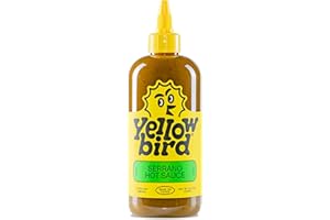 Serrano Hot Sauce by Yellowbird Foods, All Natural, Non-GMO, 19.6 oz bottle