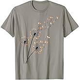 Corgi Dog Shirt Flower Fly Dandelion Cute Dog Lover Funny T-Shirt