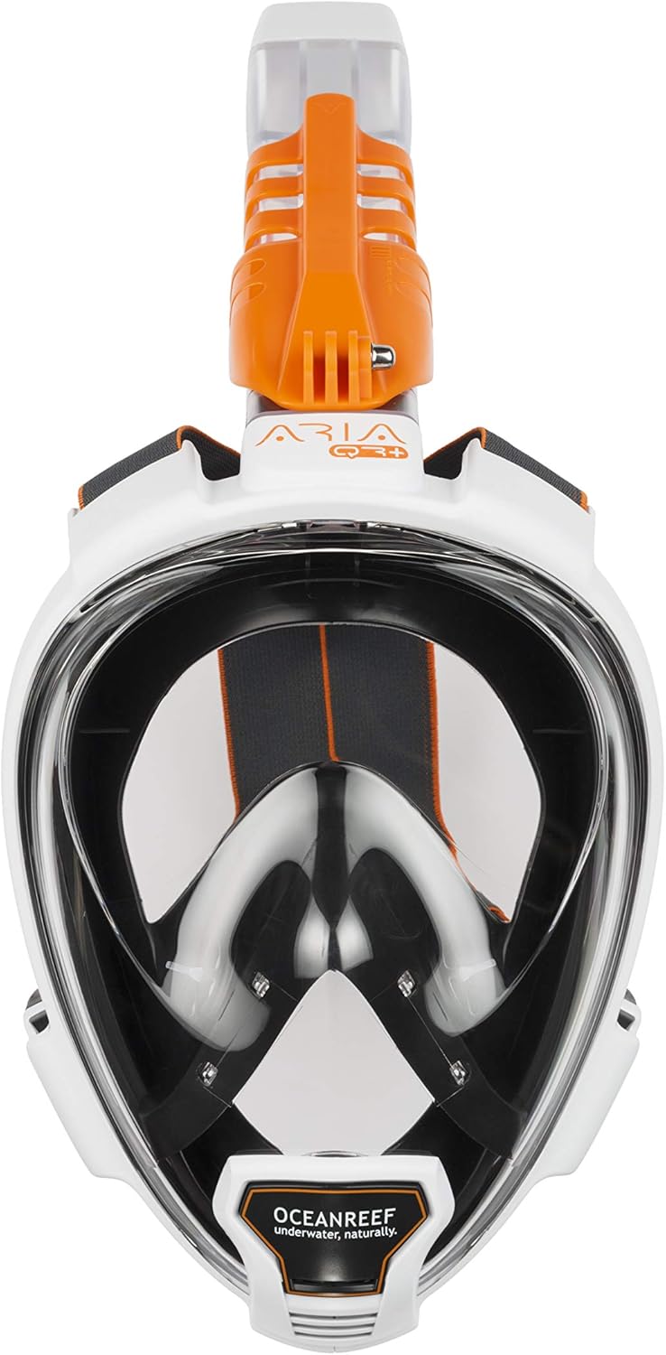 OCEAN REEF - Aria QR + Quick Release Snorkeling Mask - Full Face Snorkeling Mask - 180 Degree Underwater Vision - 5 Different Colors and 3 Sizes : Sports & Outdoors