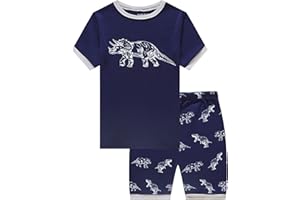 Family Feeling Boys Summer Pajamas Sets Short 100% Cotton Pjs