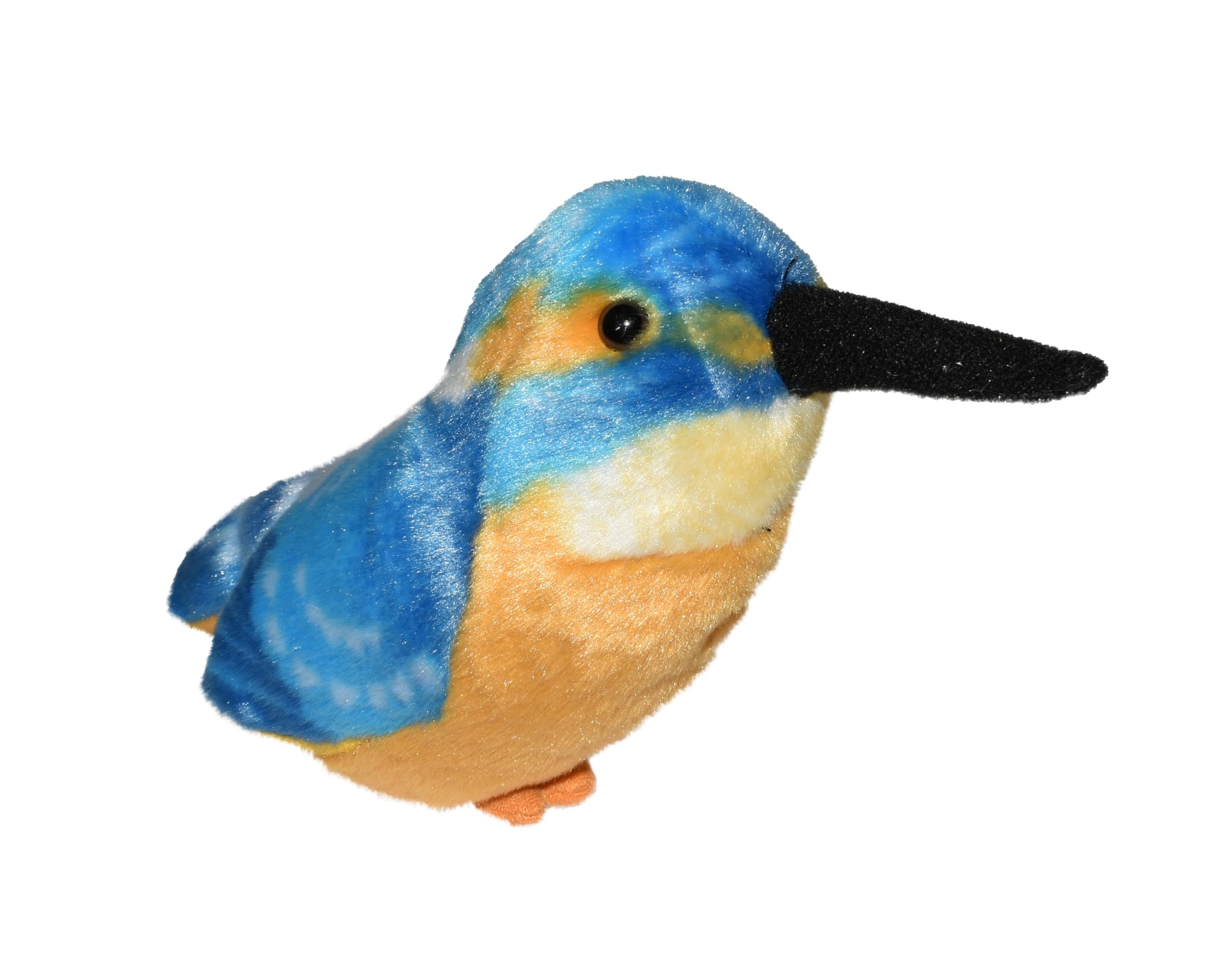 Wild Republic RSPB Kingfisher, Authentic Animal Sound, Stuffed Animal, 7 inches, Gift for Kids, Plush Toy, Fill is Spun Recycled Water Bottles