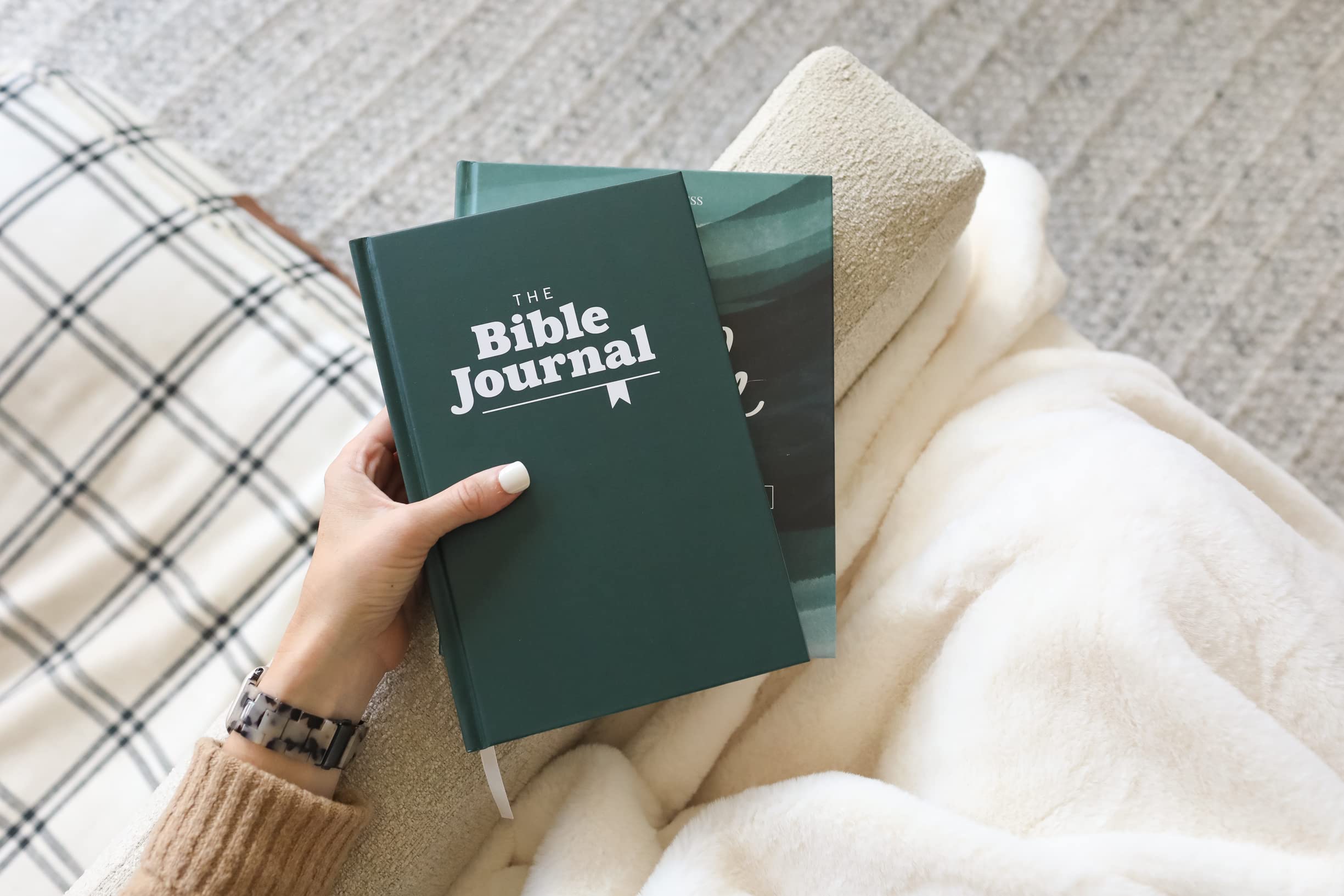 The Bible Journal: New Testament Bible Journaling Notebook | Track Daily Readings, Record Bible Verses and Write Prayers | Inspirational Christian Notebook w/Ribbon, 240 pages