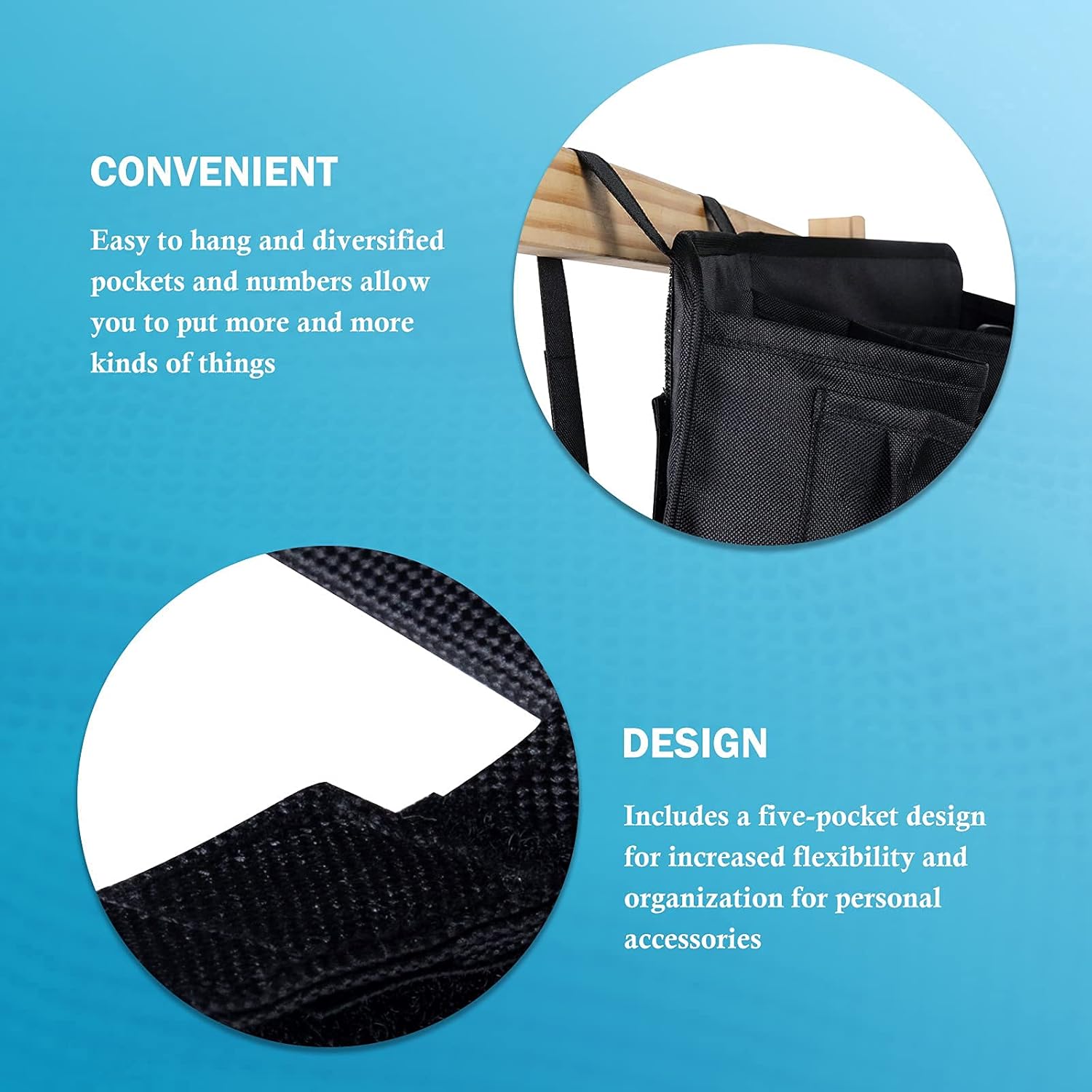 HEINSY Wheelchair Side Bag-Mobility Aid Package-Great for Electric Wheelchairs, Electric Scooter, Walker Accessories, Lightweight Nurse Bag and Organizer for Medical Chairs（Black）: Kitchen & Dining