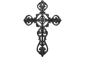 DreamsEden Metal Cross Wall Decor, Small Hanging Art Home Room Decoration, 8.5’’H