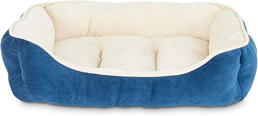 navy blue dog bed