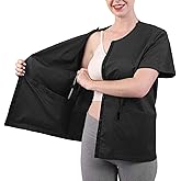 Mastectomy Recovery Shirt Hospital Gown Post Shoulder Surgery Shirt with Drain Management Pockets Unisex Sizing